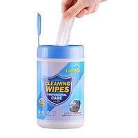 Disinfectant Wipes Portable Alcohol Wet Wipes Antiseptic Cleaning Wipes for Tourism Hotel Restaurant Home Office Car (100 Pcs)