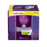 Poise Daily Incontinence Panty Liners, Very Light Absorbency, Regular, 126 Count