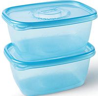 Glad Food Storage Containers - Glad FreezerWare Container - Large - 64 Ounce - 2 Containers
