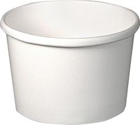 SCCH4085U - Flexstyle Double Poly Paper Containers, 8 Oz, White, 25/Pack