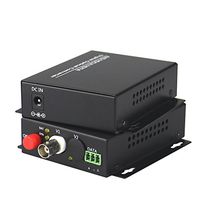 Guantai 1080P HD CVI AHD TVI 1 Channel Video Fiber Optical Media Converters, FC, Singlemode 20Km- for 1080p 960p 720p AHD CVI TVI HD CCTV