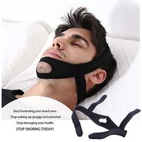 Beedool Premium Anti Snore Chin Strap, Advanced Snoring Solution, Stop Snoring for Men and Women Naturally and Give You The Best Sleep of Your Life (Black)