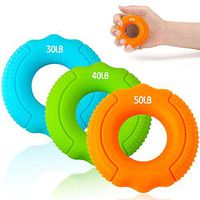 Tecing Grip Strength Trainer Upgraded Hand Grip Strengthener - Hand Exerciser Grip Strengthener Ring Finger Strengthener Silicone Forearm Grip Workout Hand Strengthening Equipment