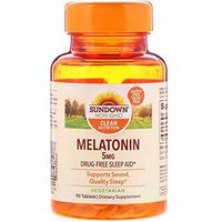 Sundown Melatonin 5 mg Tablets 90 ea