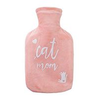 IMSHI Classic Rubber Hot Water Bottle with Soft Fleece Cover - Combination Hot Water Bottle for Tension Relief and Stomach Pain Relief - Deluxe Bed Warmer