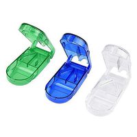 Elevin(TM) 👍👍 Pill Cutter Splitter Half Storage Compartment Box Medicine Tablet Holder HS88