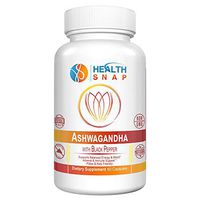 Ashwagandha Capsules 1300mg with Black Pepper Extract, Made with Organic Ashwagandha Root - All-Natural Cortisol Manager for Anxiety Relief and Adrenal Support (60 Capsules)