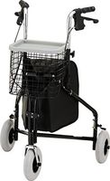 Traveler 3-Wheel Rolling Walker - Black