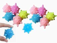Solid Colorful Laundry Ball Dryer Balls Set of 12 Reusable Washing Balls Fabric Softener Alternative, Reduces Clothing Wrinkles and Saves Drying Time