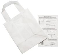 24 Plastic Shopping Bag Clear Frosted Gift Bag (Cub 8x4x10)