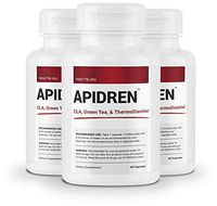 Apidren (3 Bottles) - Best Diet Pill for Increased Weight Loss (60 Caps)