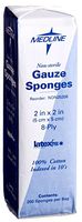 Woven Non-Sterile Gauze Sponges, 2x2 inches, 8-Ply (case of 5000)