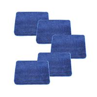 Aclean Microfiber Floor Broom Mop Reusable Refill Pad 5 Pack (Blue Loop Pad)