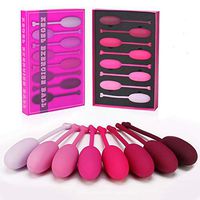 Kegel Exercise Weights- Set of 8 Premium Silicone Vaginal Kegel Balls for Women Tightening Ben Wa Balls for Beginners & Advanced -Dr Recommend Bladder Control & Pelvic Floor Exercises