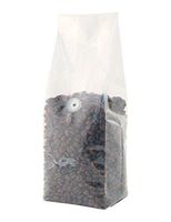 BAP 8 oz Clear Side Gusseted Bag with Valve for Coffee (100 pcs)