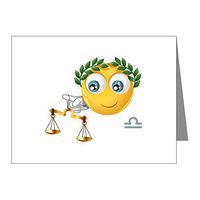 Note Card SmileyFace Zodiac Libra