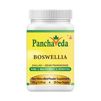 Panchaveda Shallaki Boswellia Serrata Powder (65% Boswellic Acid) Pure Herb Natural Ayurveda Herbal Joint Support Supplement Indian Frankincense For Inflammation Joint Pain Relief Flexibility Mobility