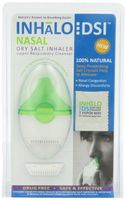 SinuCleanse INHaLo Nasal Dry Salt Inhaler with Cooling Vapors - Contains 100% All-Natural Deep Penetrating Salt Crystals to Help You Breathe Easier - Includes 1 Ready-To-Use Upper Respiratory Inhaler