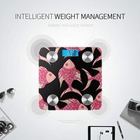 Beautiful Swimming Fish Electric Scale Bodyfat Scale Smart Body Scale Tracks 8 Key Compositions Analyzer Sync with Fitness Apps 400 Lbs