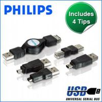 Philips Retractable USB 2.0 Adapter Kit - SWR1249/17