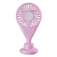 Shmei Mini Handheld Fan,Personal Portable Desk Stroller Table Fan Cooling Electric Fan 2-Speed Wind Adjustable,Rechargeable Fan Battery Operated for Travel Camping Office Home (Pink)