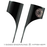 Sacred Geometry Kasher Lighter Tool, Pipe Cleaner, Cigar Punch, Poker, Multi-Tool … (Black)