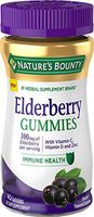 Nature's Bounty Elderberry Gummies, Contains Vitamin A, C, D, E and Zinc, 40 Gummies