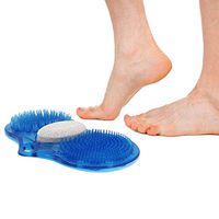 Wotryit Shower Foot Massager Scrubber & Cleaner - Improves Foot Circulation & Reduces Foot Pain - Soothes Tired Achy Feet - Non Slip with Suction Cups