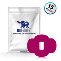 GrifGrips Wrap Grip Sports Adhesive Patch for Dexcom G6 - Pack of 15 (Pink)