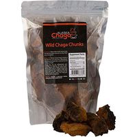 Alaska Chaga Mushroom Chunks (8 Oz) - Organic, Wild-Harvested Antioxidant Mushroom Tea - Supports Immune System