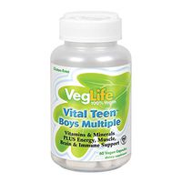 VegLife Vital Teen Boys Multiple Veg Cap, 60 Count