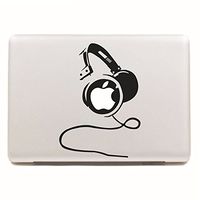 Echohc Dj Headphones -Creative Vinyl Cartoon Skin Decal Sticker for Apple Macbook Pro Air Mac 13" Inch Laptop
