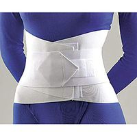 Fla 31-208SMSTD Lumbar Sacral Support With Abdominal Belt, White, Small