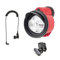INON D-200 Underwater Strobe w/Fiber Optic Cable & YS Mount