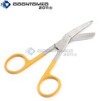 OdontoMed2011® (Yellow) Lister Bandage Scissors - Color Coated Handles, 4.5"