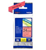 Brother TZe-451 24 mm (W) x 8 m (L) Labelling Tape Cassette Laminated Brother Genuine Supplies, Black on Red