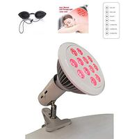 LXT PANDA Red Light Therapy Lamp with Pulse Function, 24W LED Light Therapy Device, 660nm Red and 850nm Combo Red Light Bulb for Skin and Pain Relief.