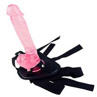 9 Inch Female Wearable Strap On Đillđo with Adjustable Belt Removable Pênǐs Pants (Color : Pink)