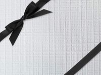 Solid Color - White Linen Gift Wrap 18"x417' Gift Wrap Half Ream Roll (1 roll) - Wraps -E0102H18