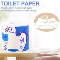 Premium 3-Ply Toilet Paper,Professional Silky & Smooth Soft Toilet Tissue for Home Kitchen,Strong and Highly Absorbent Hand Towels Paper for Daily Use,1/5/10 Rolls(White)
