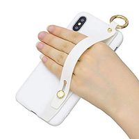 Amocase Soft Silicone Case with 2 in 1 Stylus for Samsung Galaxy S10 Plus,Cute Sweet Candy Color Wrist Strap Stand Shockproof Anti-Scratch Flexible Case - White