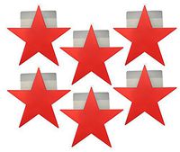 Red Star Ornament-style Hanging Gift Card Boxes / Holders