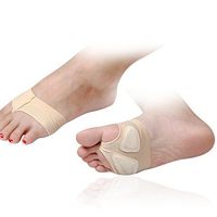 Forefoot Metatarsal Pads - Ballet Belly Dance Shoes Paw Shoe Foot Thong Care Fitness Half Sole(X-Large)