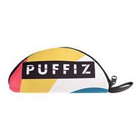 PUFFIZ Pocket 100% Cotton Zippered Canvas Tool Bag Pouch with Hanging Loop Unique Design Multi-Purpose Heavy Duty Tool for Men Women Smart Assorted Colored Clutch Storage Organizer (Rasta)