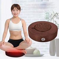 Binwe Moxibustion Cushion,Moxibustion Cushion Set Washable and Smokeless Moxa Heat Pad Stool for Hips, Feet, Waist and Abdomen(Coffee)