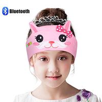 Homelove Kids Wireless Bluetooth Headphones, Hi-Fi Stereo Wireless Headset,with Built-in Mic, Soft Fleece Headband or Patch for School or Home Bunny