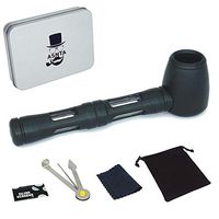 ASNTA Personality Alloy Violent Mechanical Monster Herbal Tool with 5 Stainless Steel Screen Filters (Black)