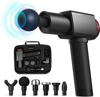 Massage Gun, 6 Heads Deep Tissue Percussion Muscle Massager for Pain Relief, Handheld Electric Massager Super Quiet 6-Speed High-Intensity Vibration Massage Device Tools,Carry Case Include,X6 Pro