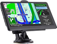 GPS Navigation for Cars, 7-inch Portable Car GPS Navigation System, Built-in 8GB-256MB Real Voice Turn Alarm Satellite Navigator,2019Newest Free Lifetime Map (Black1)