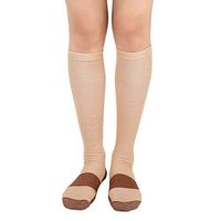 MojaSports Graduated Compression Socks (1 Pair) Athletic Medical Use for Men Women (Copper/Beige,"XX-Large")